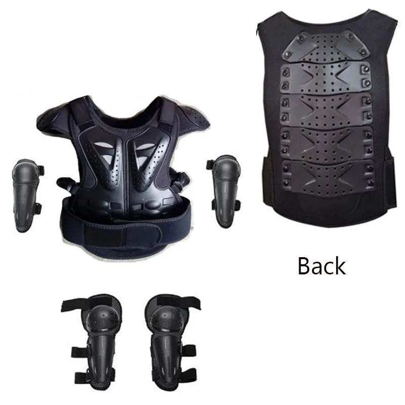 CE Motorcycle Kids Armor Vest Full Body Protective Gear Chest Spine Knee Elbow Guards Motocross Youth Riding Safety Clothing
