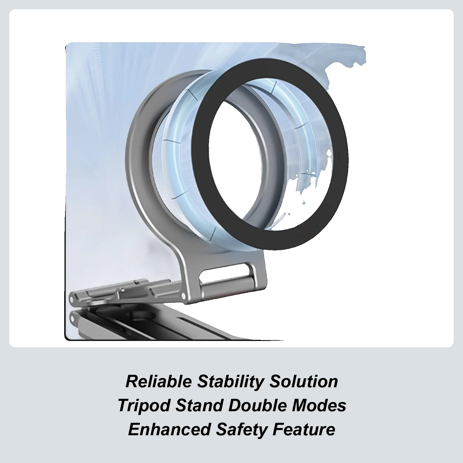 

Phone Tripod Stand Portable Foldable Magnetic Holder Phone Stand For Selfie Video Recording Content Creation Filming Gym Travel