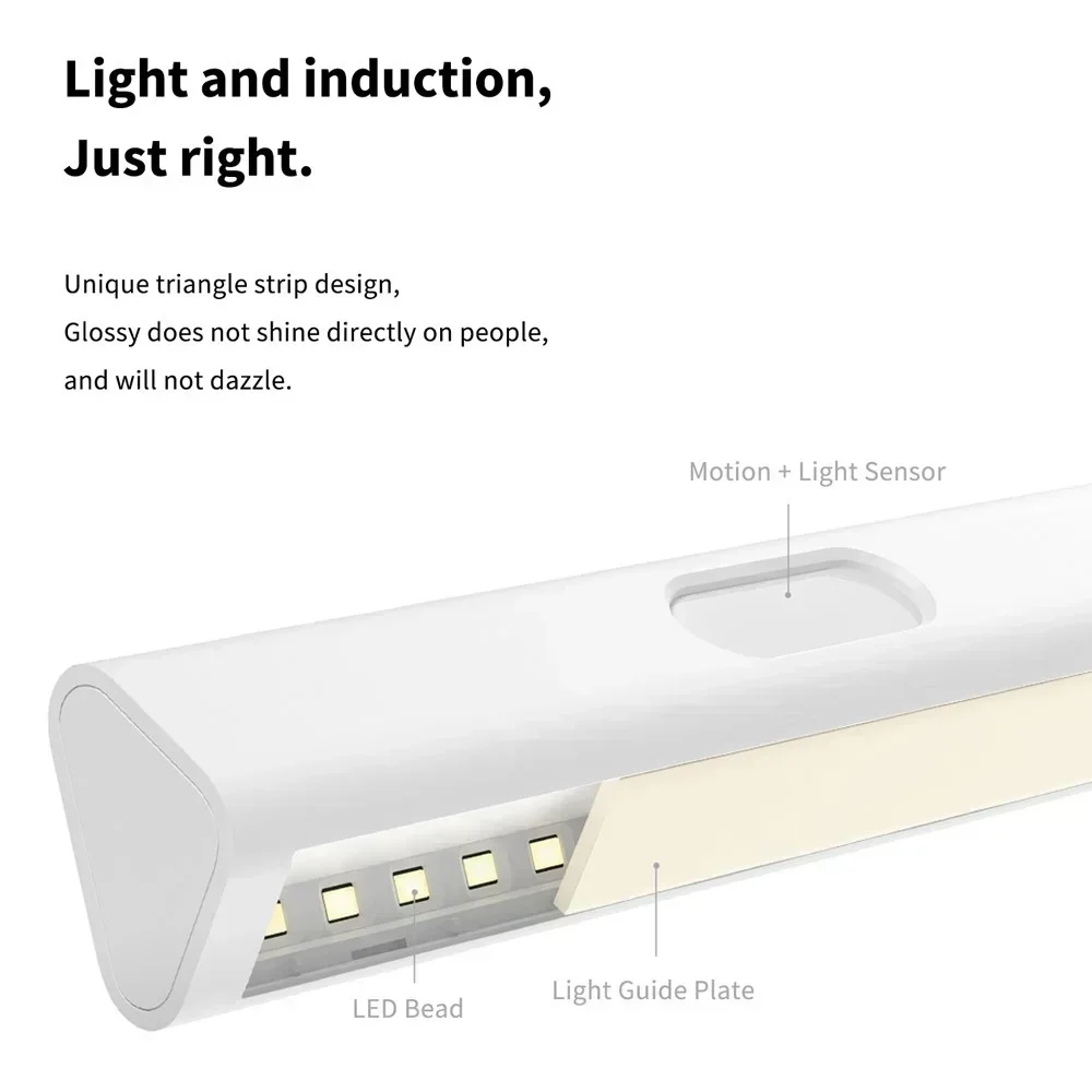 Aqara Induction LED Night Light Magnetic Installation with Human Body Light Sensor 2 Level Brightness 8 Month Standby Time