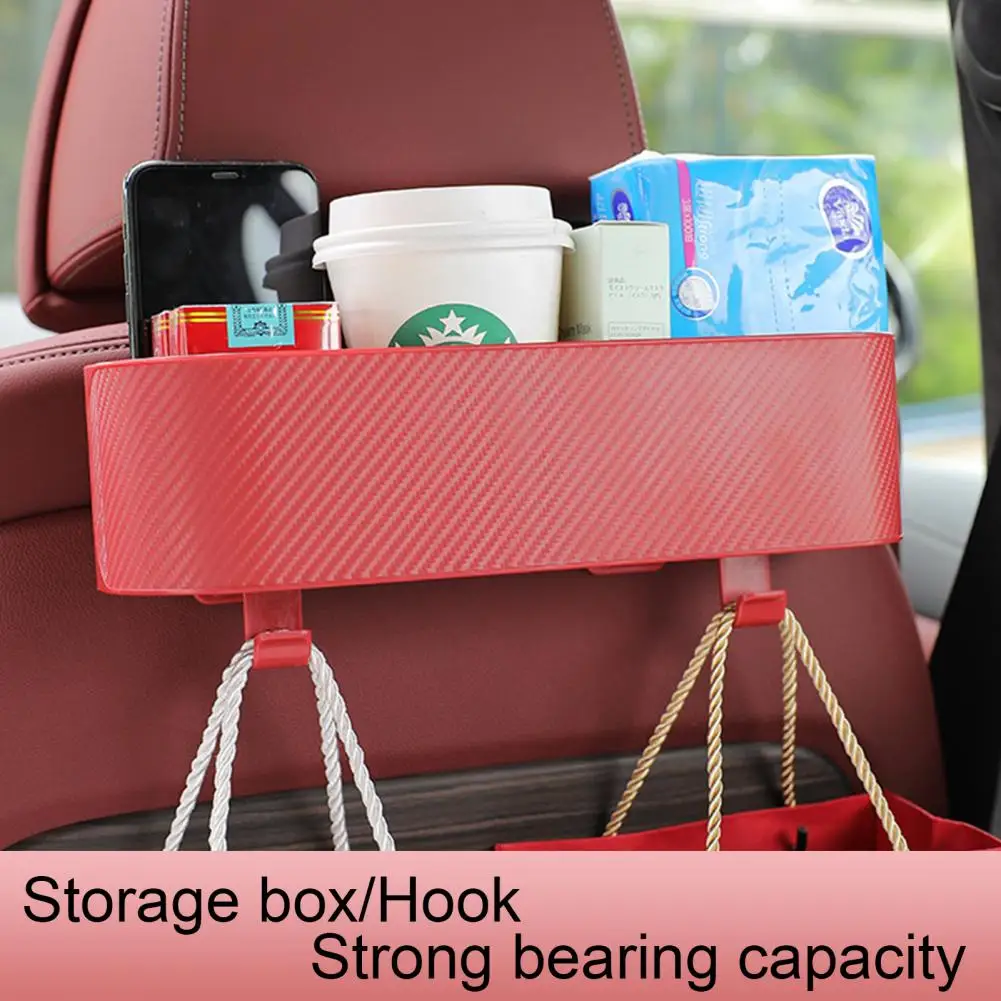 Car Drink Holder  Great Multifunctional Plastic  Auto Rear Seat Cup Tissue Sundries Storage Box with Hooks for Vehicle