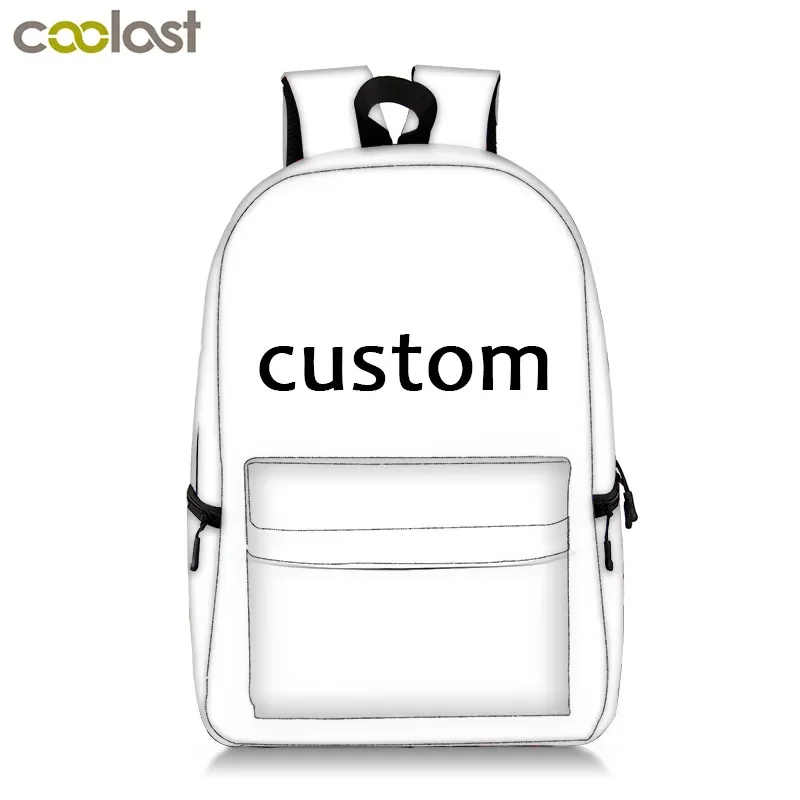 

Customize Your Name Image Backpack Children Shoulder School Bag Fashion Boy Girl Backpack For Travel Large Capacity Bag