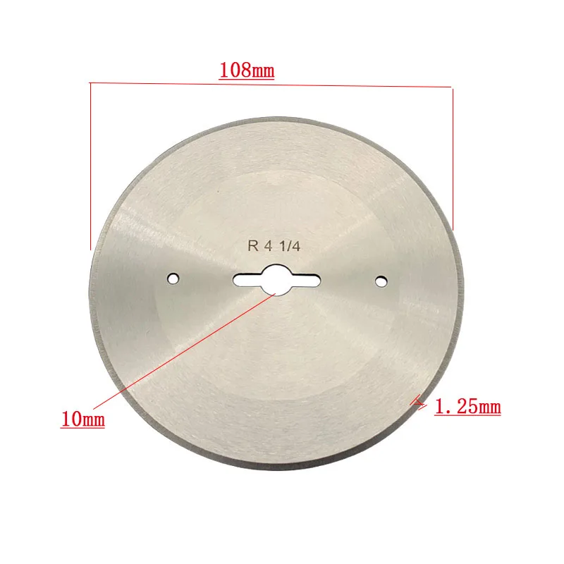 1PCS Breaking Machine Circular Knife R4 1/4 High Speed Breaking Machine Cutting Fabric Alloy Steel round Blade Sewing Machine