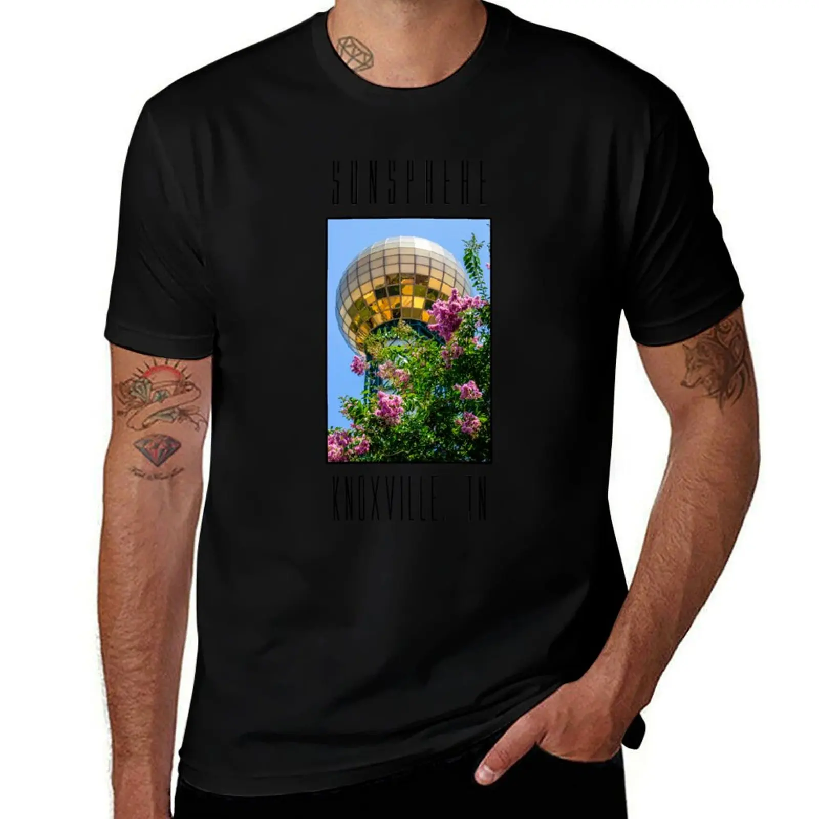 Knoxville, Tn Sunsphere T-Shirt Simple Trendy Casual T-Shirt-image