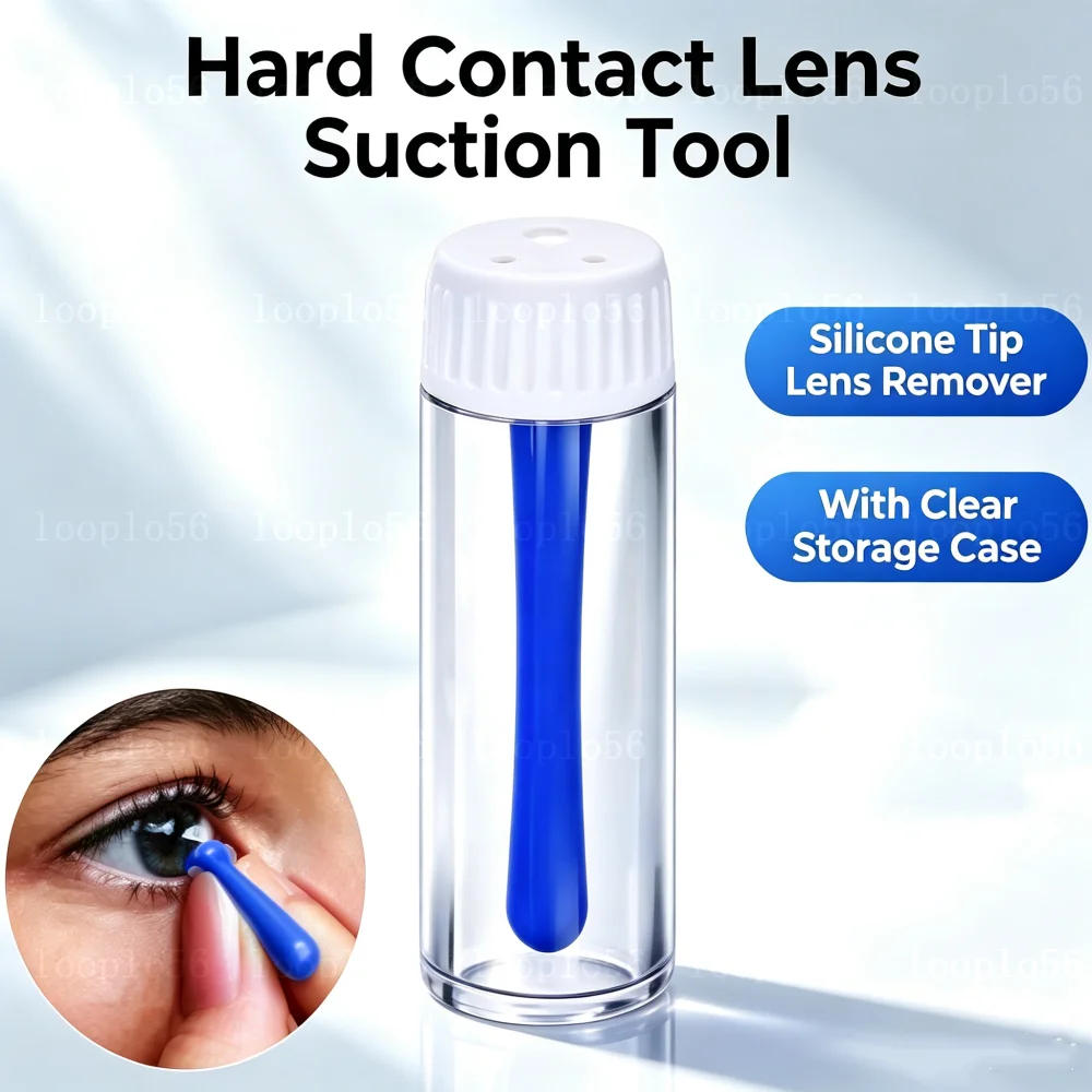 1/2/3pcs Portable Handy Silicone Contact Lenses Small Suction Cups Stick for Mini Contact Lens Inserter Remover Tool