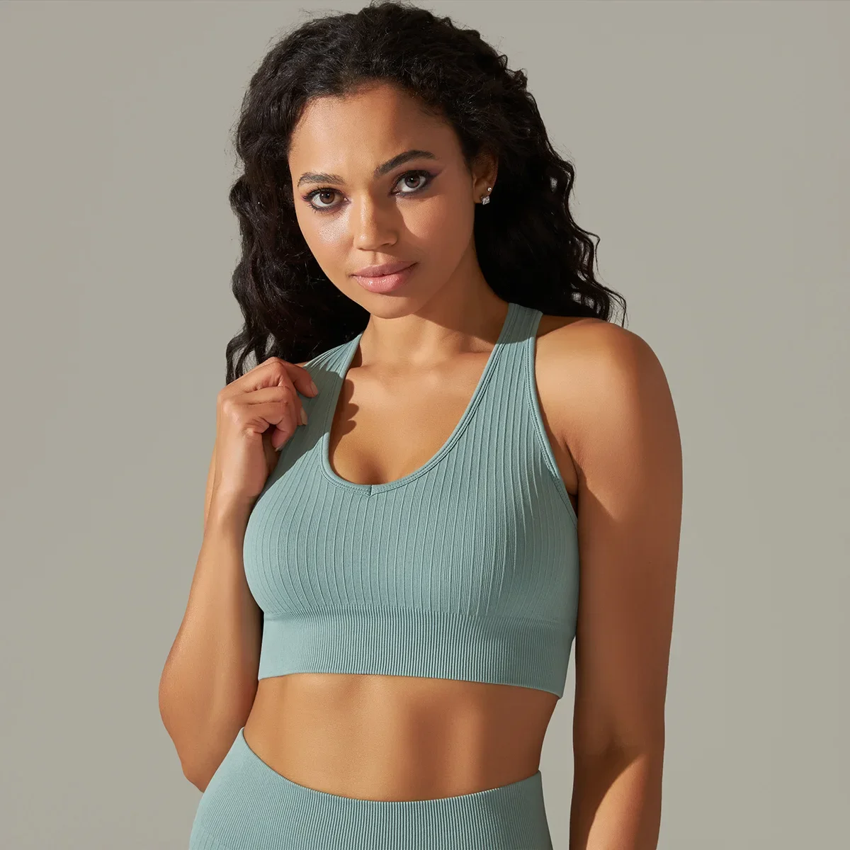 Reggiseno Yoga senza cuciture palestra Crop Top donna camicie sportive abbigliamento sportivo femminile allenamento abbigliamento Fitness Outfit sport Top donna abbigliamento Yoga