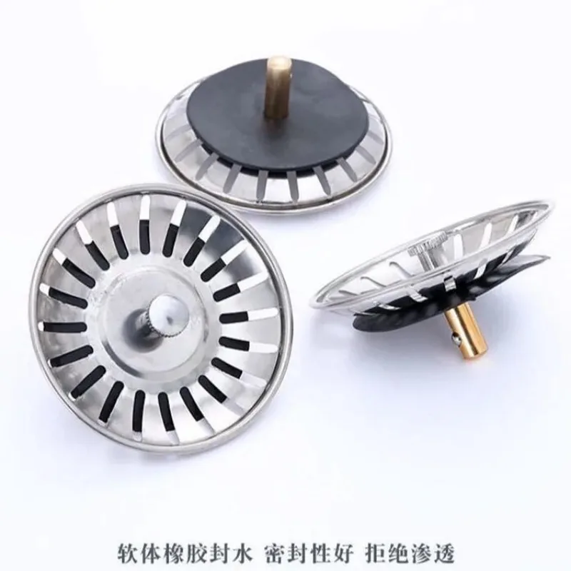 1pc Stainless Steel Kitchen Sink Strainer Drains Filter Accessories Stopper Waste Plug Bathroom Lavabo Hair Colander Catcher