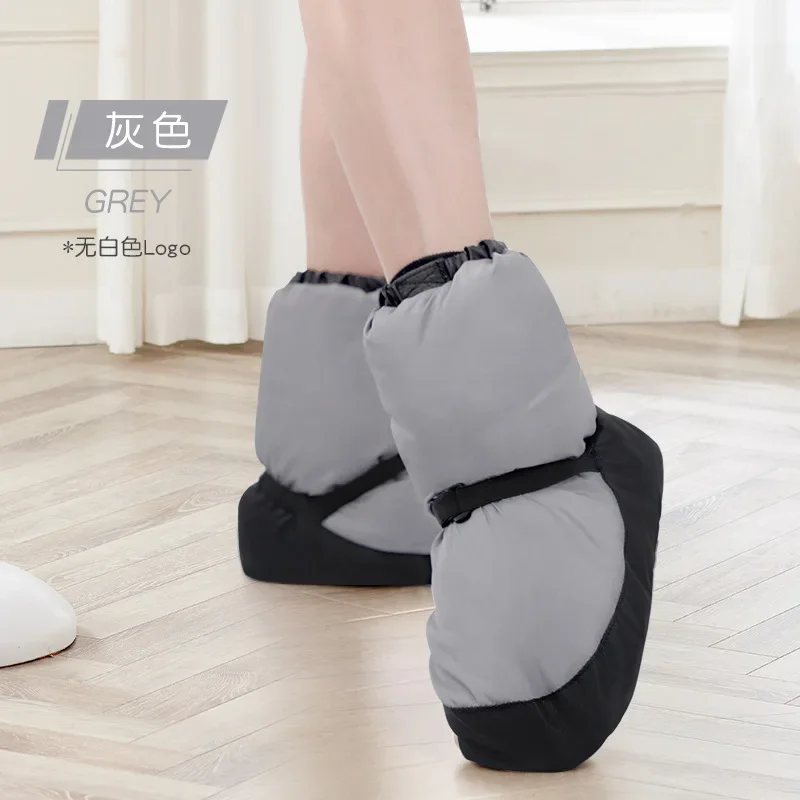 Warm Bootie Ballet for Women Dance Training Shoes Winter Thermal Down Boot for Ladies Dance Sneakers