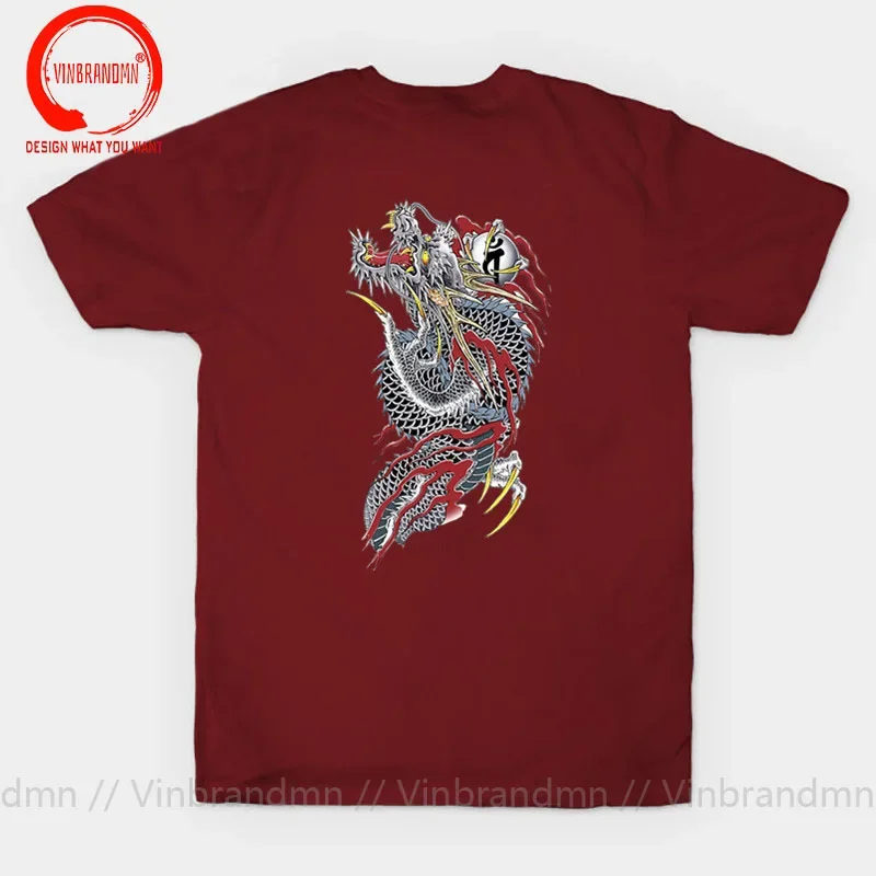 Yakuza Kiryu T shirt Men's Custom Design Back Print Tee shirt Cool Japanese Rising Like A Dragon Kazuma Majima T-shirts