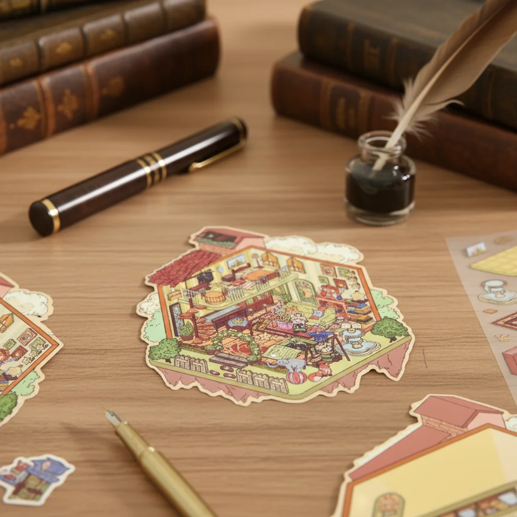 

Мультяшный принц 3D сложенные пейзажные наклейки игра для скрапбукинга DIY наклейки сцены астронант сцена канцелярские наклейки для родителей-унисекс