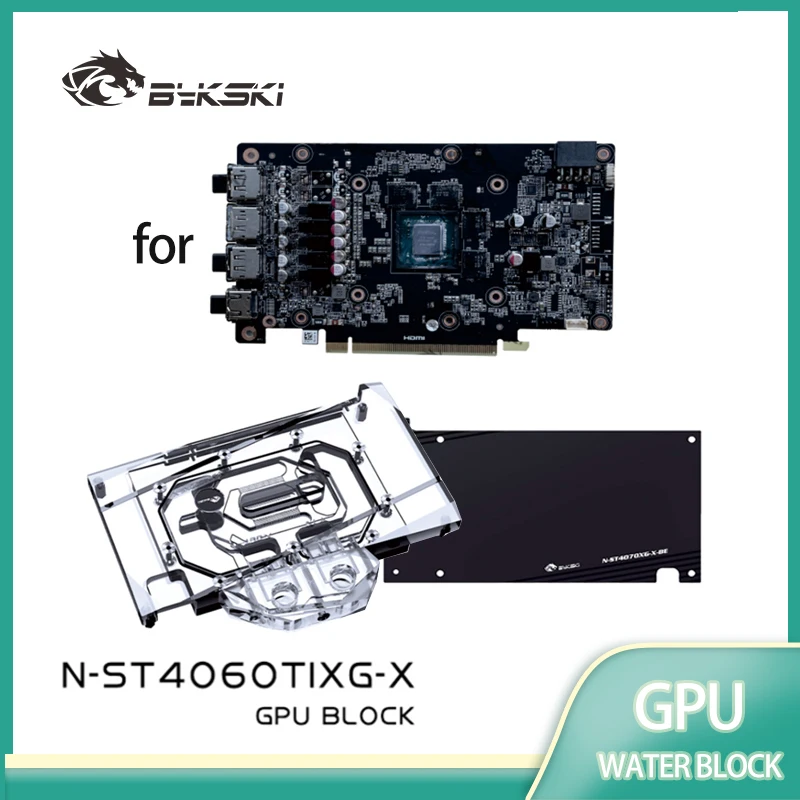 Bykski GPU Block for ZOTAC RTX 4060Ti-8GB X-GAMING OC Video Card Water Cooling /Three-layer Structure Design N-ST4060TIXG-X