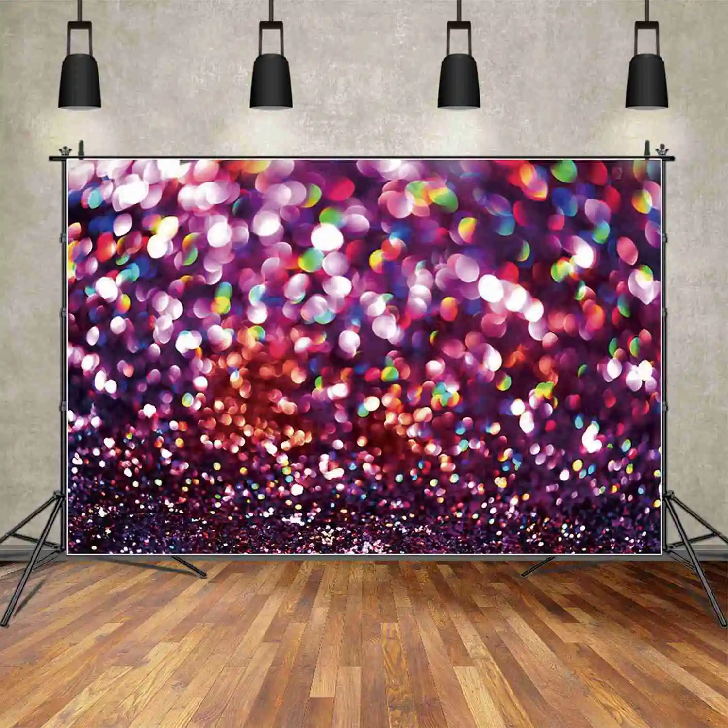 Shimmer Glitter Women Men's Birthday Background Valentine's Day Wedding Decorations Backdrop Photography Studio Props