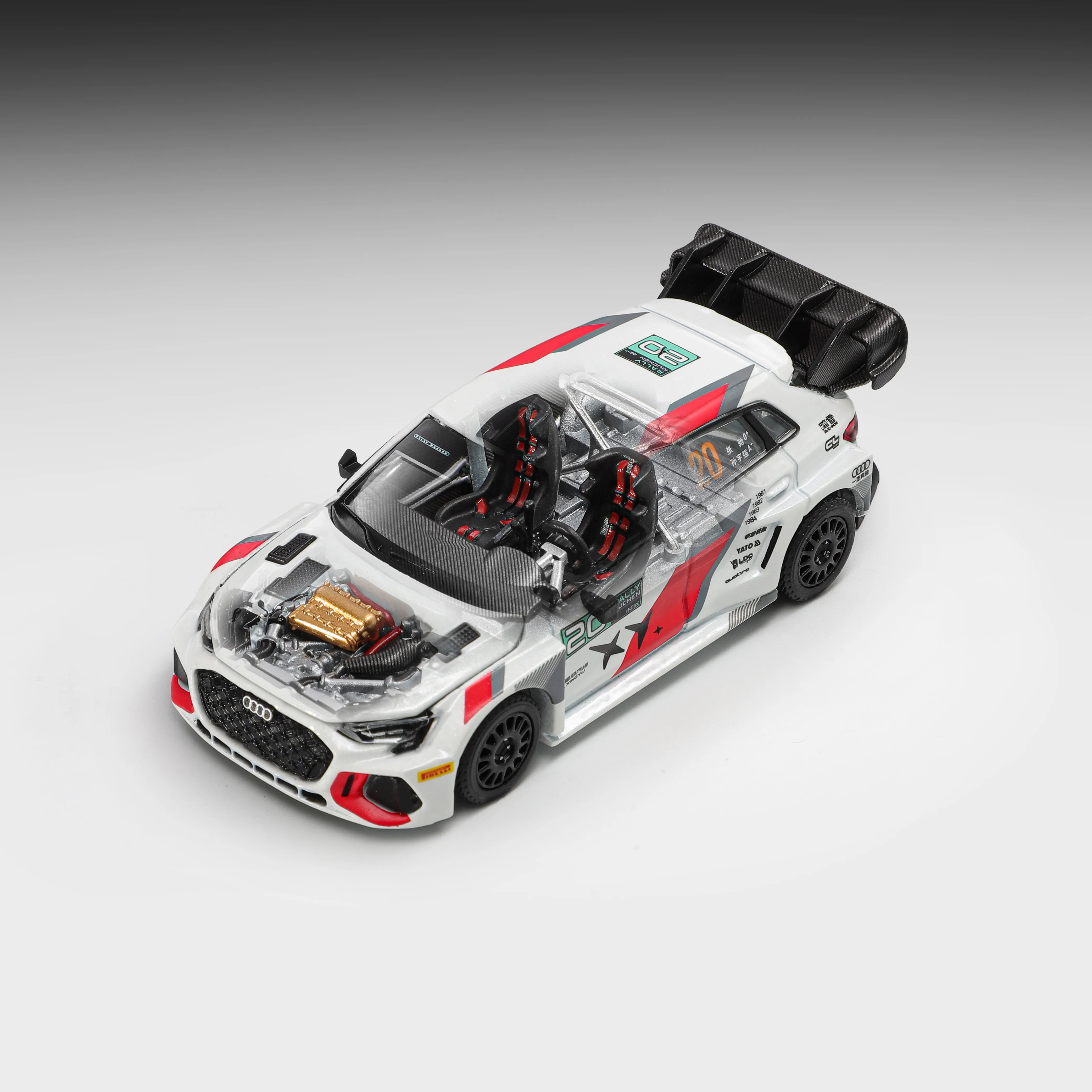 xcartoys-modellino-auto-in-lega-per-collezionisti-flying-life-3-audi-a3-rally-car-scala-1-64-modello-statico-da-collezione