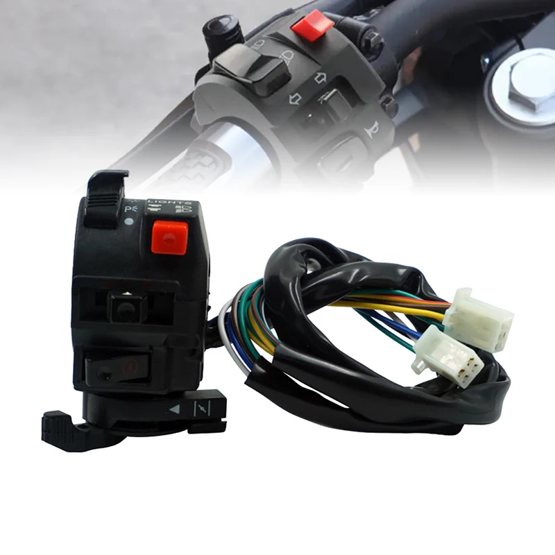 

Motorcycle Electric Start Switch Horn Turn Signals Indicator Switch Far Near Light Button For ATV ATV 200 250 Etc