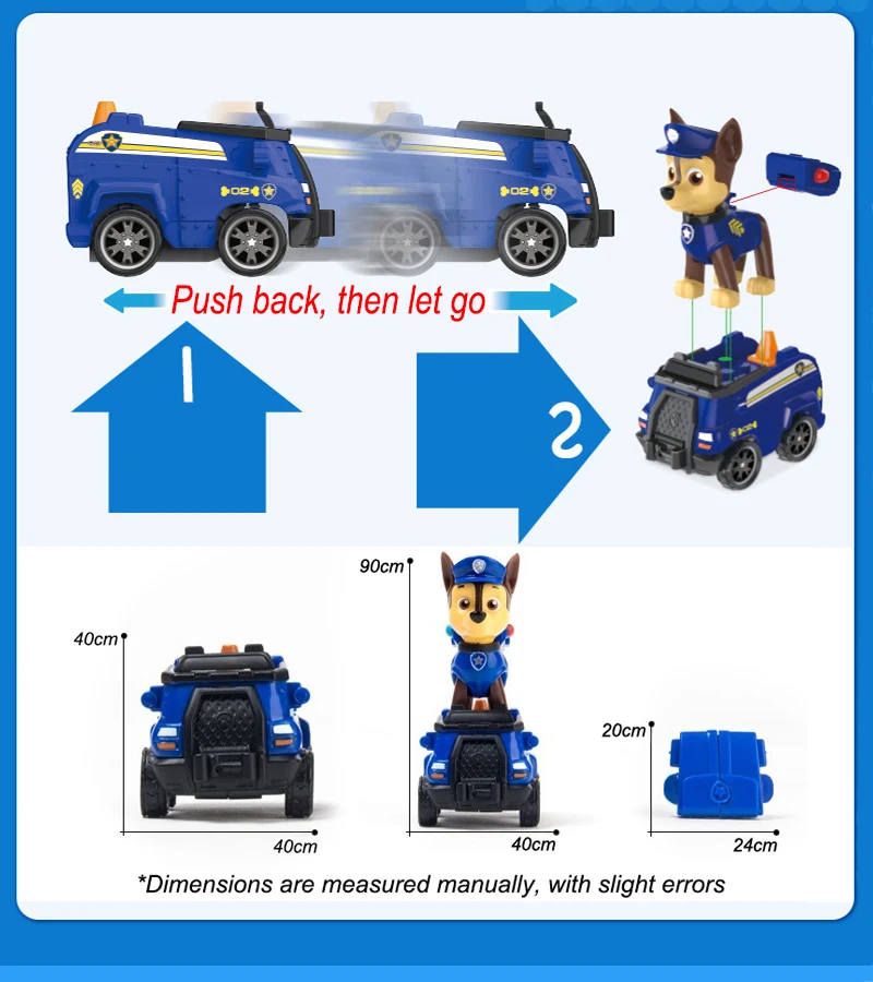 حار باو باترول 4 أنماط التراجع سيارة رايدر ماشال تشيس سكاي روبل الكرتون نموذج سيارة أنيمي الشكل هدايا أعياد ميلاد للأطفال اللعب #6