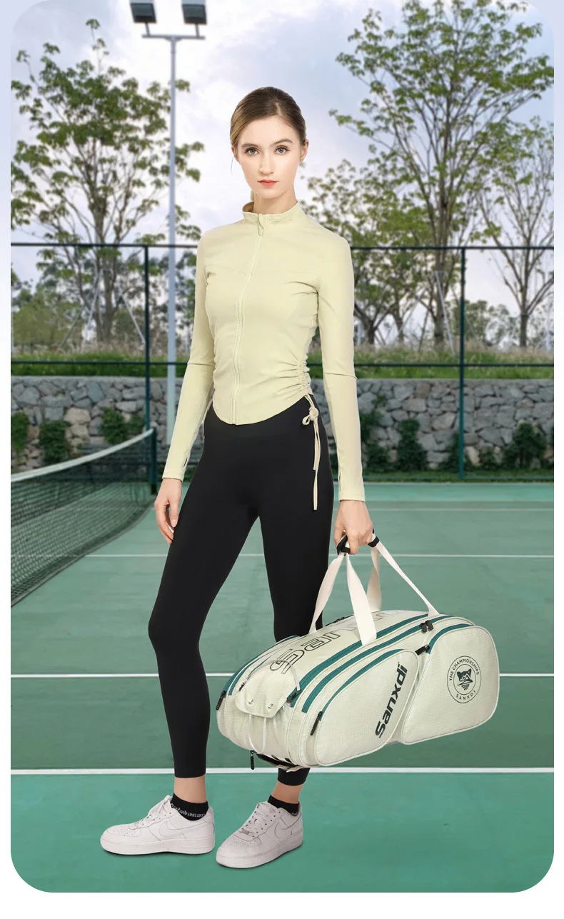 2026 SANXDI Pickleball Rucksack Unisex Versitle Tennisschläger Tasche Große Kapazität Schuhe Fach Pickleball Schläger Reisetasche – Detail 1