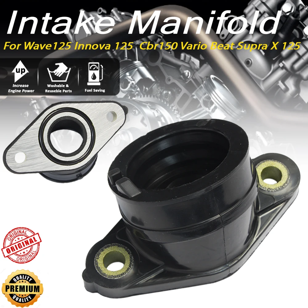 

High Performance Intake Manifold, Aluminum Alloy for Hon Da Wave125 Innova125 CBR150, Motorcycle Racing Modification&Repair Part