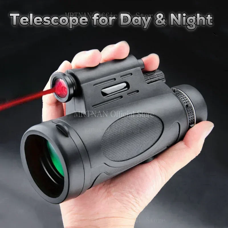 12x50 Zoom HD Powerful Monocular Telescope Portable Binoculars Long Range Telescope Hunting Camping With Tripod Phone Clip