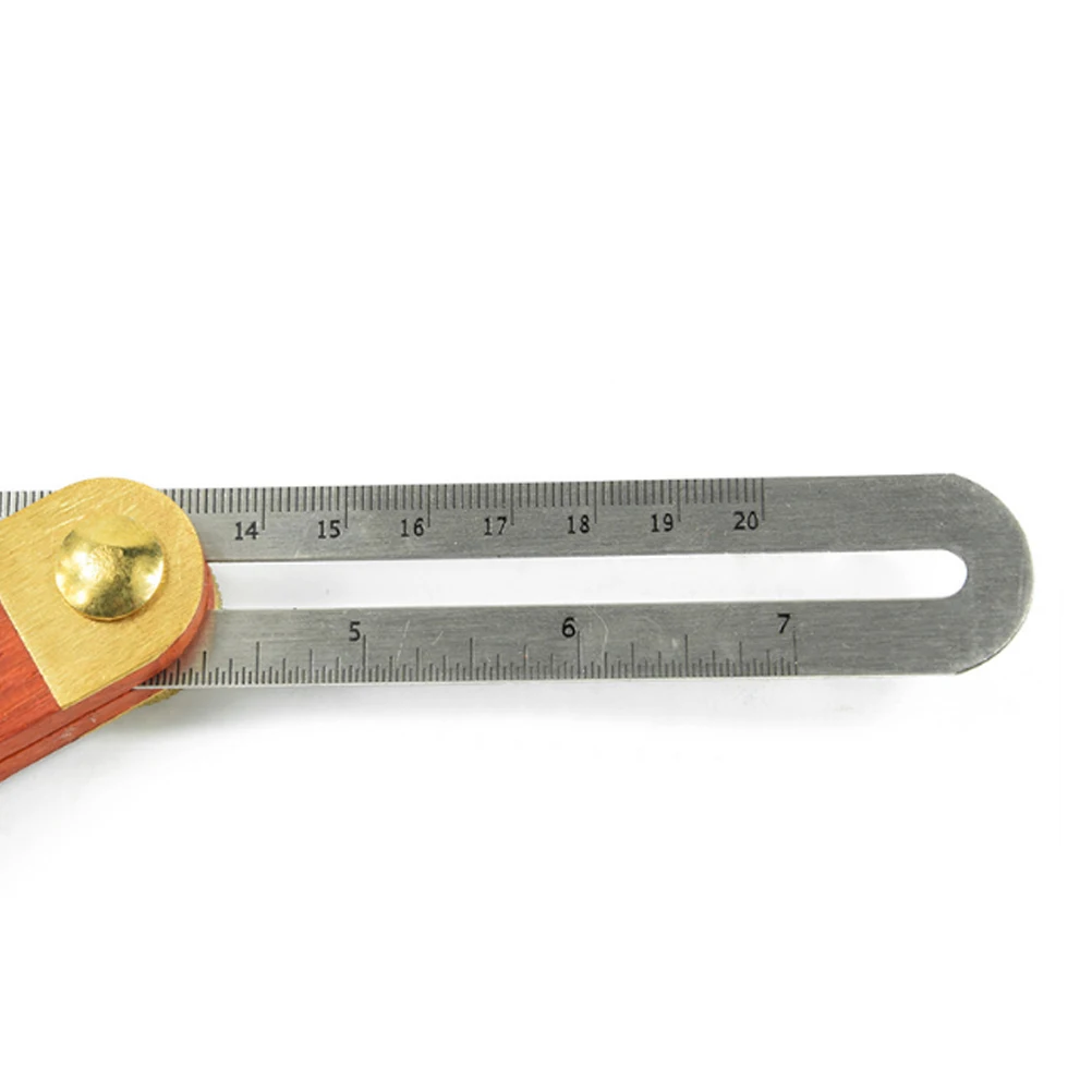 

9-Inch Sliding T-Bevel Redwood Handle Stainless Fittings Adjustable Angle Gauge Measuring Tool Instrument