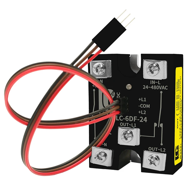 LCTC Fwd Rev Switch Forward Backward Reverse High Power Relay Module For Single Phase 24-480VAC AC 220V Motor Control 5V 12V 24V