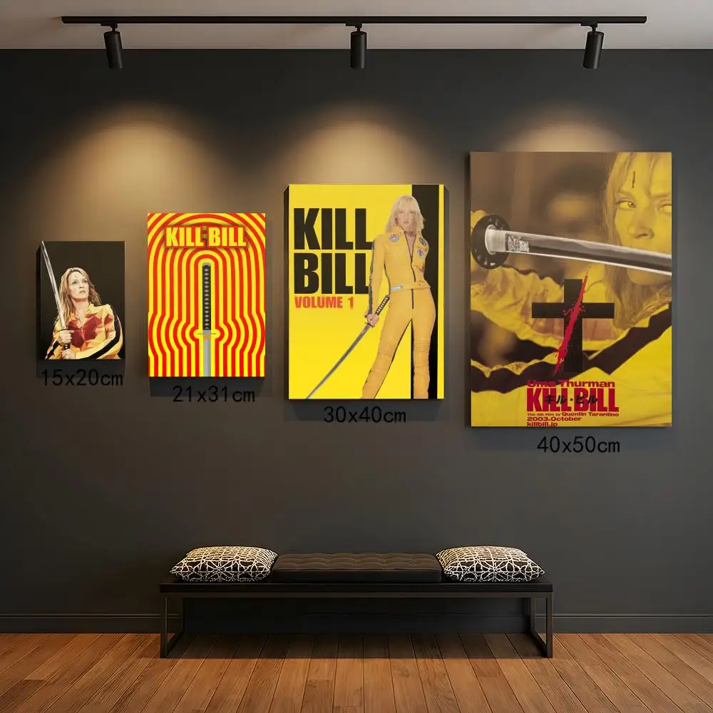 K-Kill Bill Hot Moive Poster Premium HD Self-Adhesive Wall Decor – Peel & Stick, Residue-Free