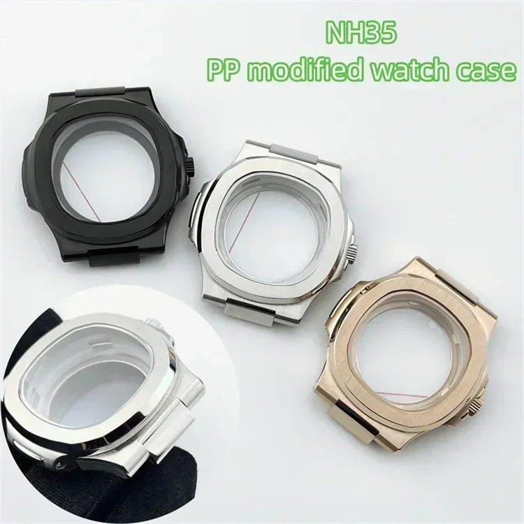 

NH35 Case PP Nautilus Dial Modified Diving Watch Strong Glow Watch Accessories Suitable for NH35/36 Movement NEW DIY