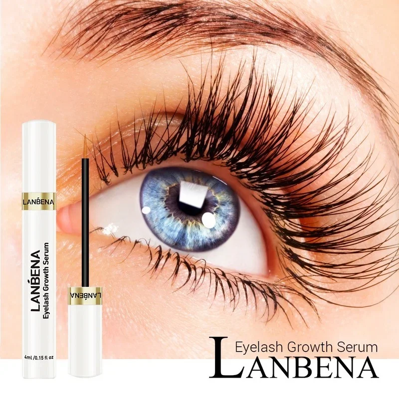 Eyelash Growth Treatment Natural Eyebrow Eyelashes Essential Liquid หนาหนาขึ้นแต่งหน้า Eyelash Enhancer โหดร้ายฟรี