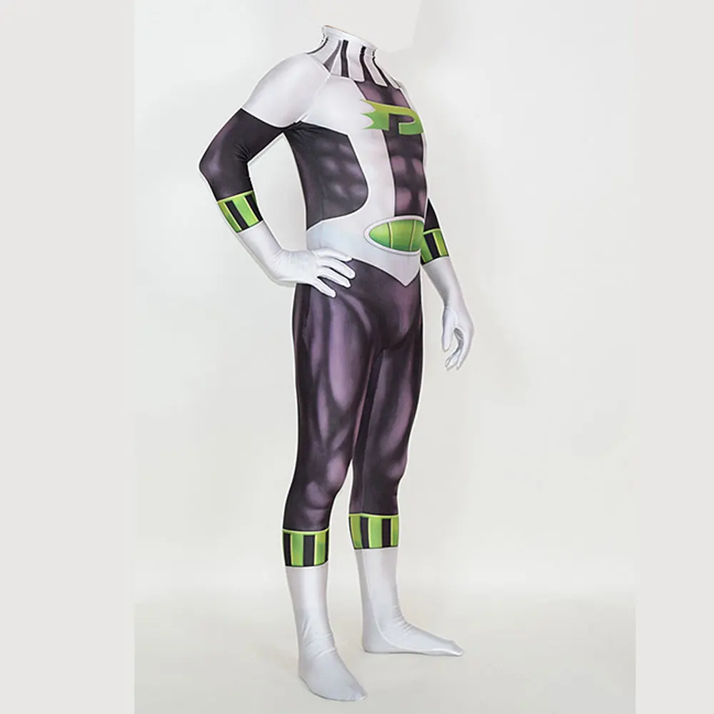 Adults Kids Danny Phantom Cosplay Costumes Superhero Daniel Danny Fenton Zentai Suit Halloween Bodysuit