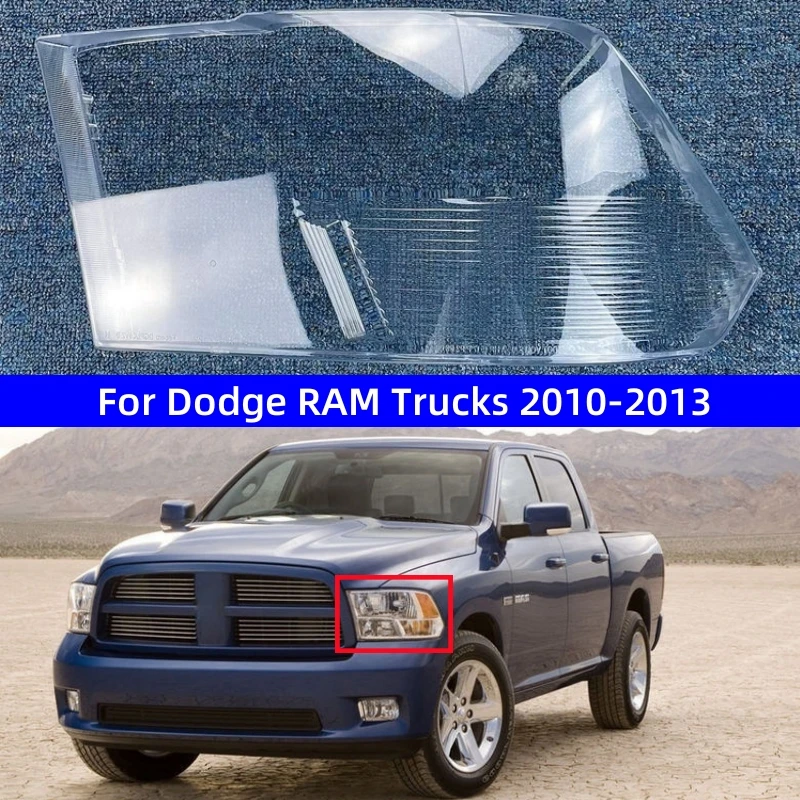 

For Dodge RAM Trucks 2010 2011 2012 2013 Car Accsesories Transparent PC Material Headlight Glass Shell