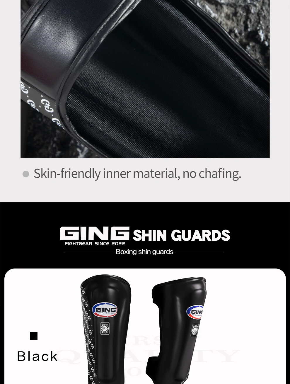 Boxen Beinschutz Muay Thai Knöchelschutz MMA Kickboxen Schienbeinschoner Verstärkte Sparring-Kampfausrüstung Knöchelschützende Leggings – Detail 7