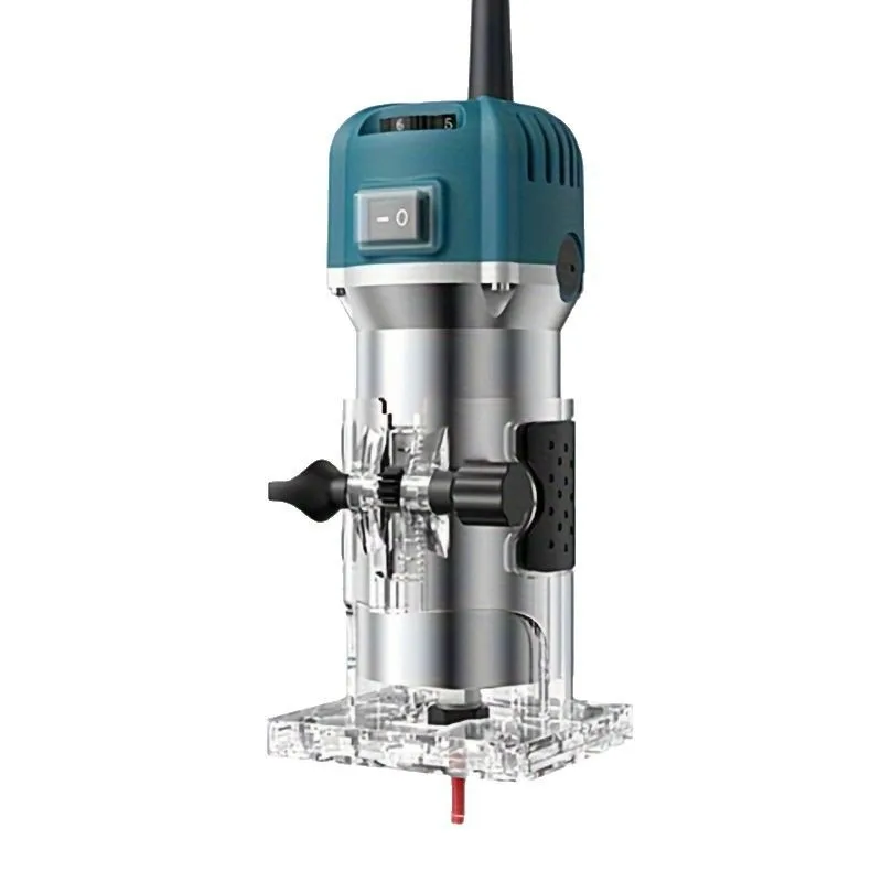 110V/220V Electric Wood Trimmer Router Woodworking Edge Trimmer Slotting Carving Hole‑Opening Power Tool