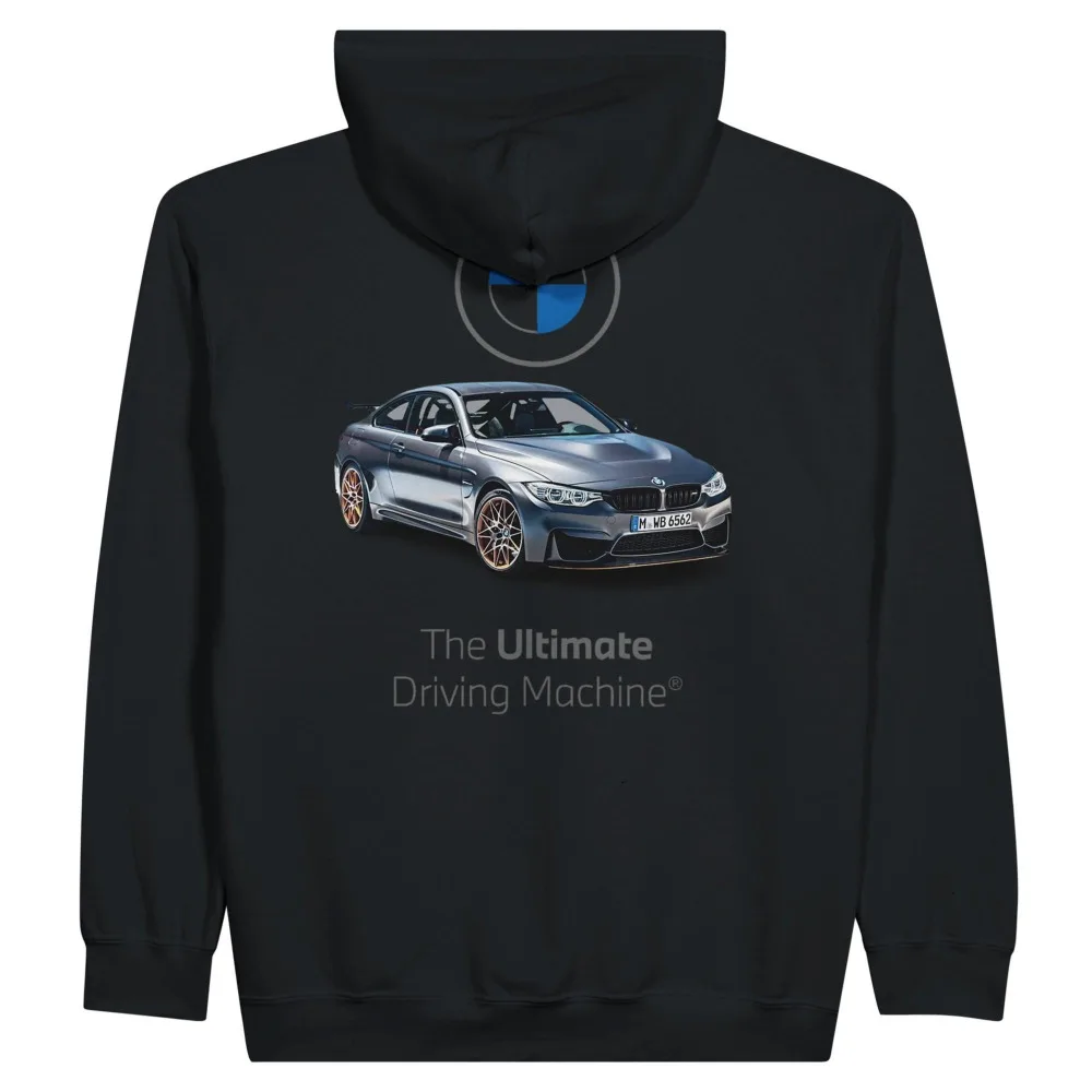 قميص BMW M4 GTS بغطاء للرأس باللون الأسود أو الأبيض لرسومات السيارات هدية لمحبي السيارات الرياضية