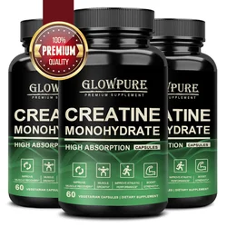 Creatine Monohydrate Capsules for Enhance Muscle Mass Strength & Performance Improvement Workout Recovery Mass Gainer