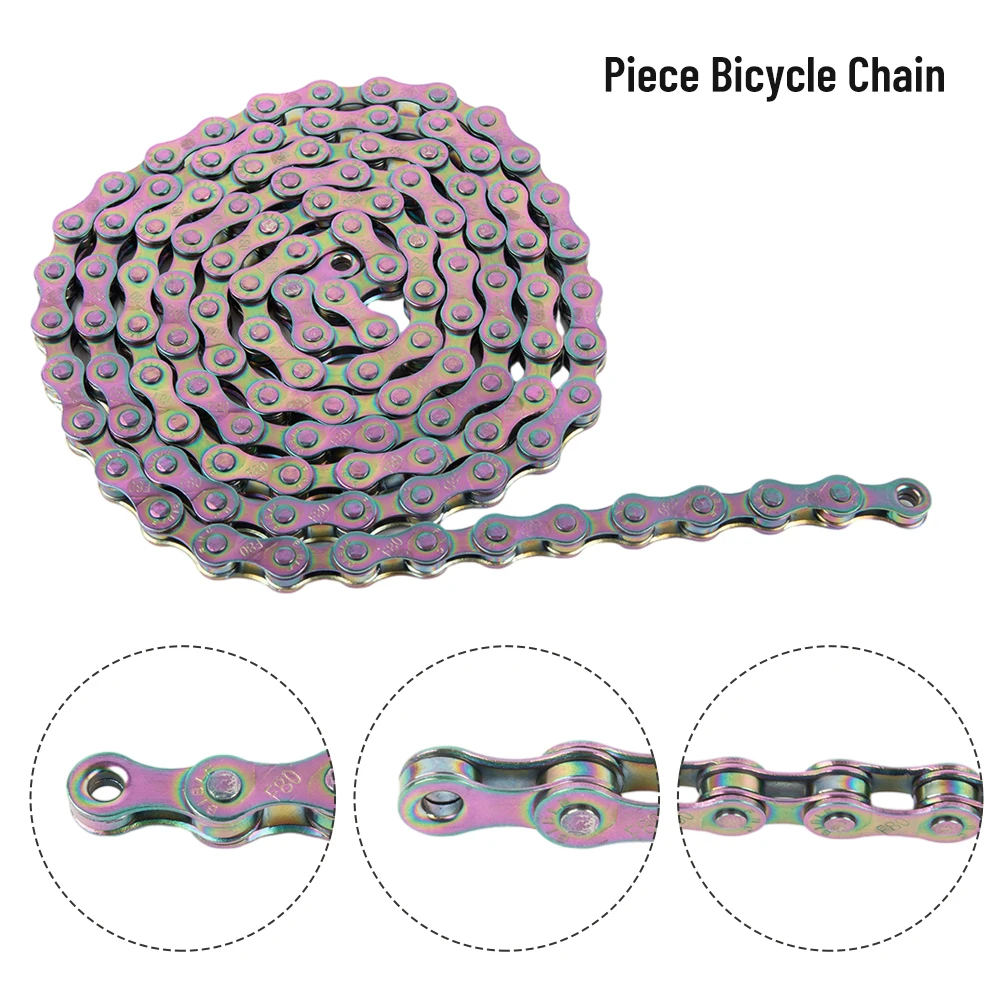 8/9/10Speed Bicycle Chain MTB Moutain Bike Titanium Coating Ultra-light With Chain Button MTB Replacement Part