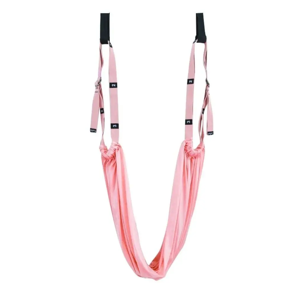 Adjustable Women Aerial Yoga Strap Elastic Stretch Door Hanging Aerial Yoga Hammock Swing Resistance Auxiliary Anti-Gravity