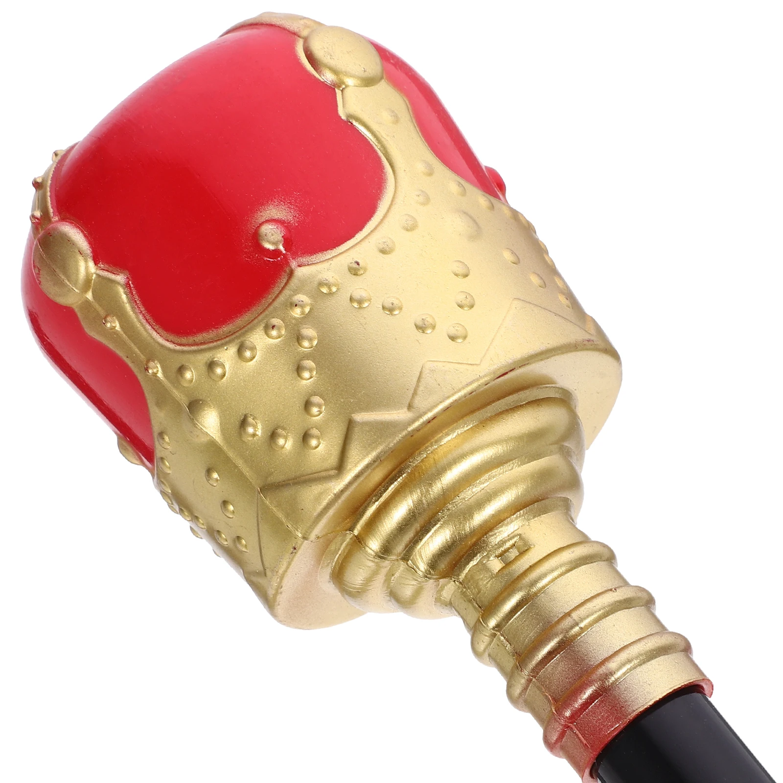 King's Cane Prop for Halloween Cosplay Costume Scepter Stick Role Play Wand Masquerade Party Accessory Plastic Decorative Crutch