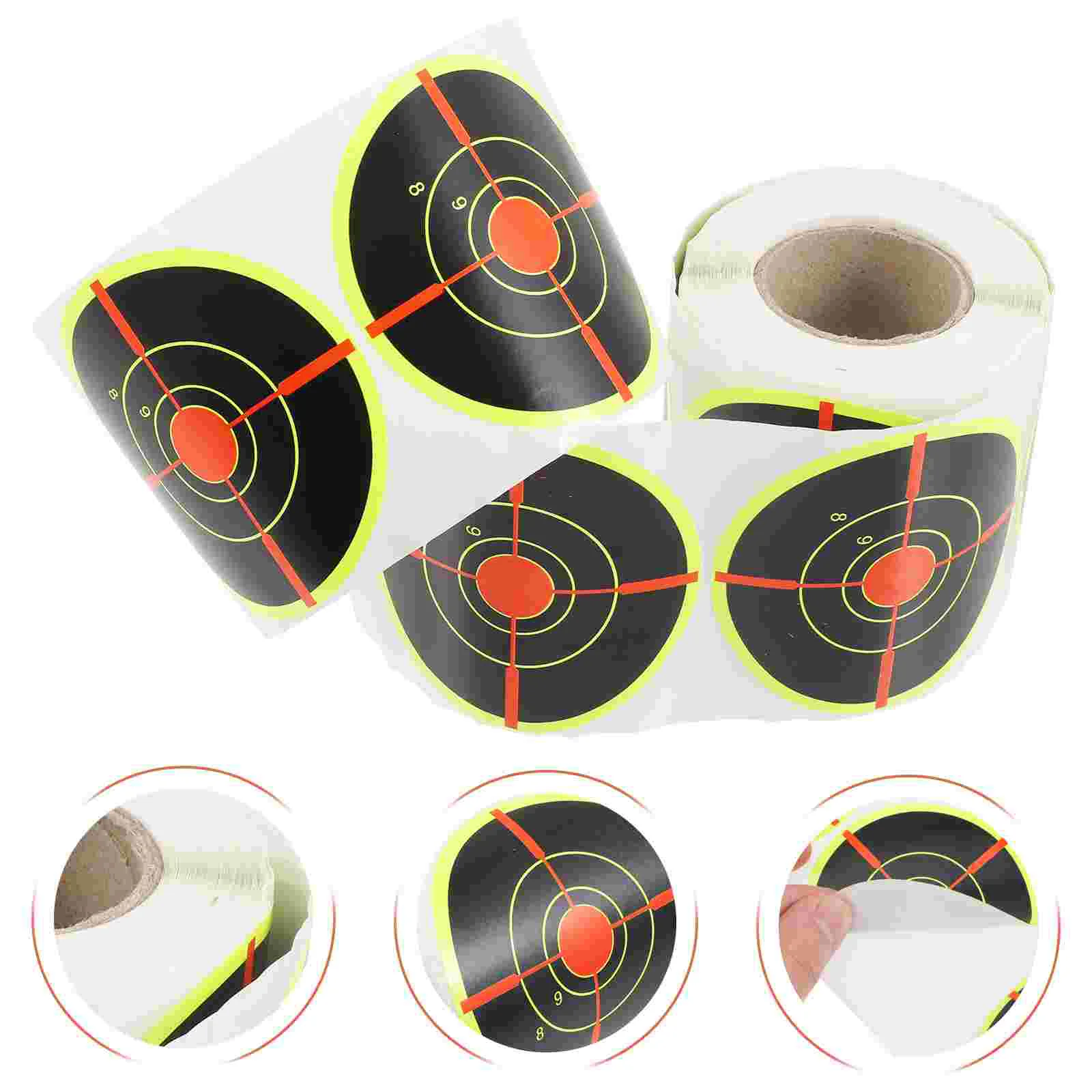 

Splatter Targets Shooting Bullseye Sticker Portable Pasters Round Labels Stickers