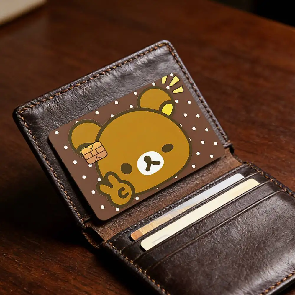 Niedlicher Cartoon R-Rilakkuma Bestseller Deko Exquisiter Kartenaufkleber für Debit- und Kreditkarten Skin-Cover Geschenk für Studenten – Detail 17