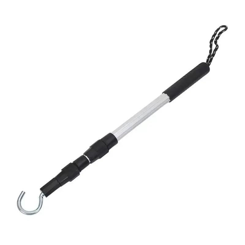 Extendable Attic Door Pull Rod-Pull Down Hook For Rv Awning Tool-Attic Pull Down System Part