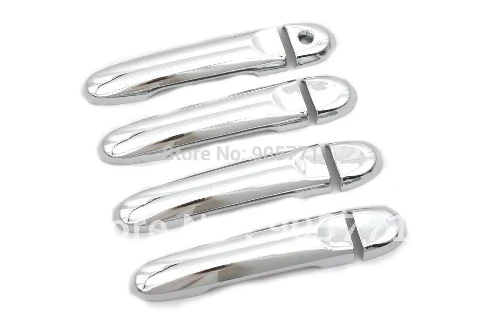 High Quality Triple Chrome Plated Door Handle Cover for Nissan Versa Sedan 2012 Up Free Shipping