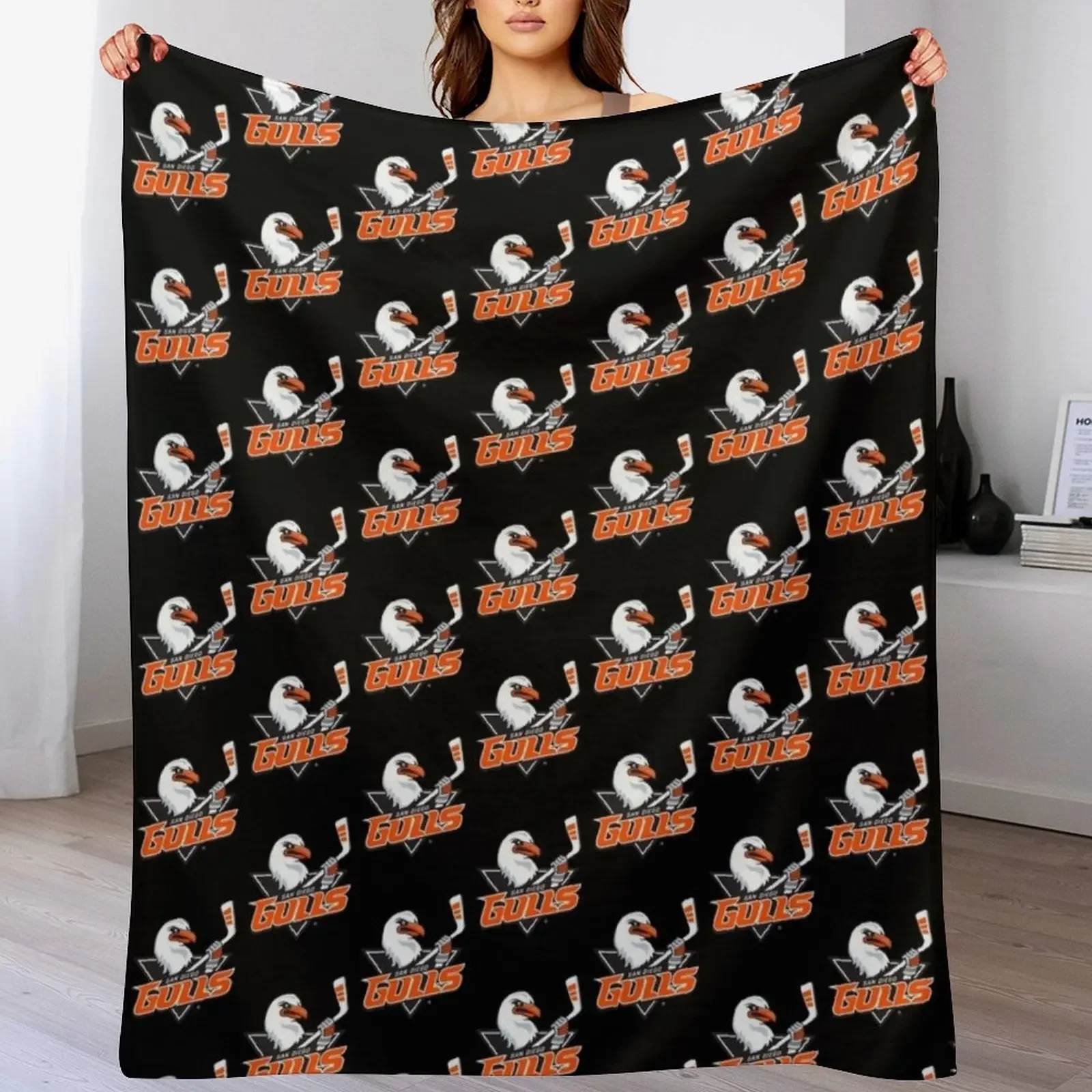 

Gulls, San Diego Throw Blanket Kid'S cosplay anime Luxury Thicken Soft Plaid Blankets