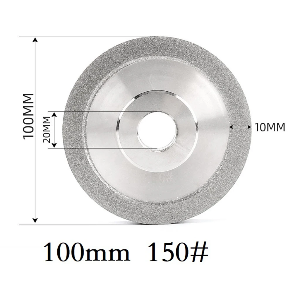 

1pc 100/125/150mm Electroplated Diamond Grinding Wheel 150/200grit Grinder Disc Sharpener Abrasive Milling Cutter For Glass Tile