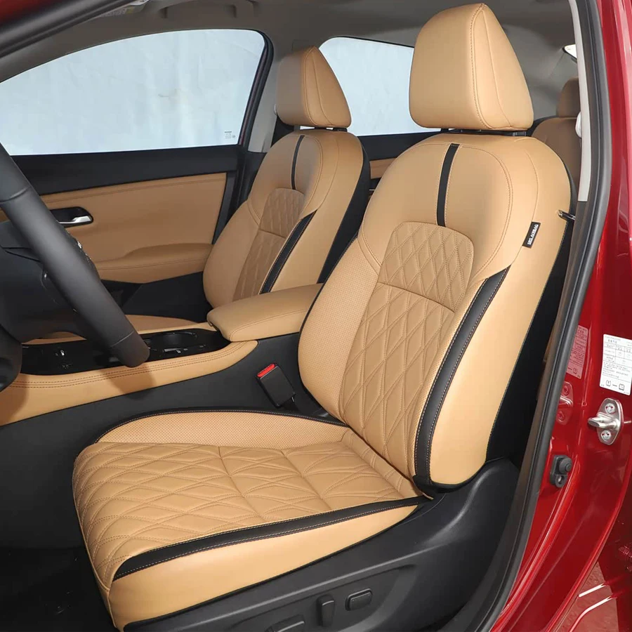 Car Specific Seat Cover For Nissan Qashqai 2023 2024 Leather All-Weather Protection Durable Seats Cushion Accessories Styling