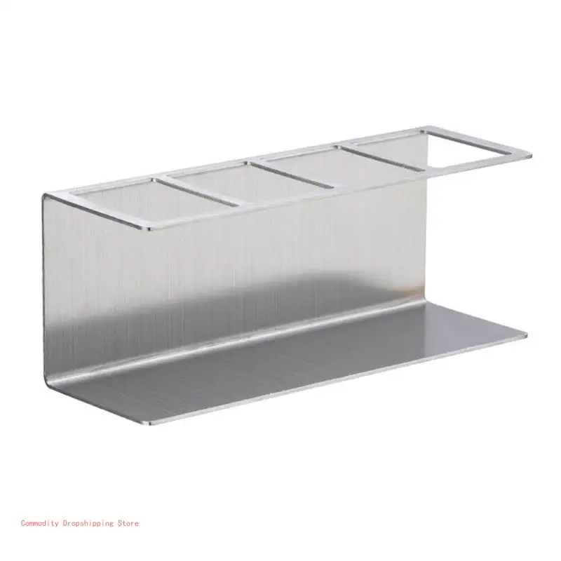 Soporte para cepillo dientes para hogar, organizador accesorios baño para hombres y mujeres, montado en pared, y