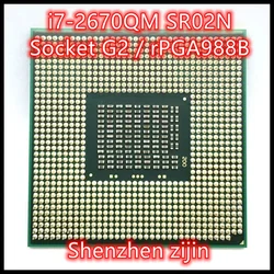 i7-2670QM i7 2670QM SR02N 2.2 GHz Quad-Core Eight-Thread Processor 6M 45W Socket G2 / rPGA988B