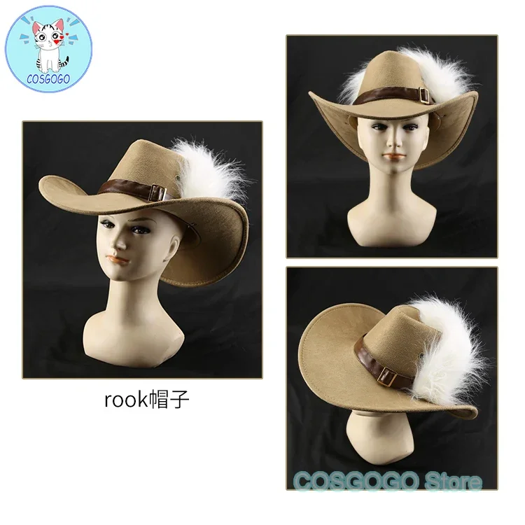 COSGOGO Twisted-Wonderland Pomefiore Rook Cosplay Hat Halloween Game Women Men Knight Hat