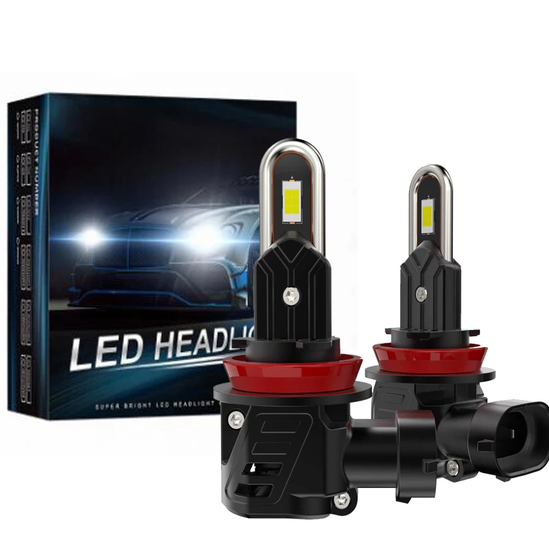 

H11 H8 H9 LED Bulb White 6000K Headlight for Car CANBUS High Power Auto Lights 6500K Mini Wireless Turbo Fan Automobile Headlamp