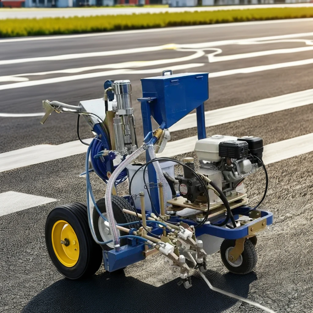 Kaltspray Airless Road Line Marking Machine Hocheffiziente Straßenmarkierungsausrüstung