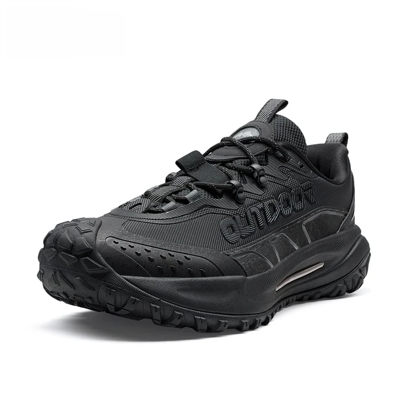 XTEP Men's Fly Stone 20 Hiking Shoes Winter New Anti-slip Wear-resistant Sports Shoes Low Top Breathable Rubber Outsole