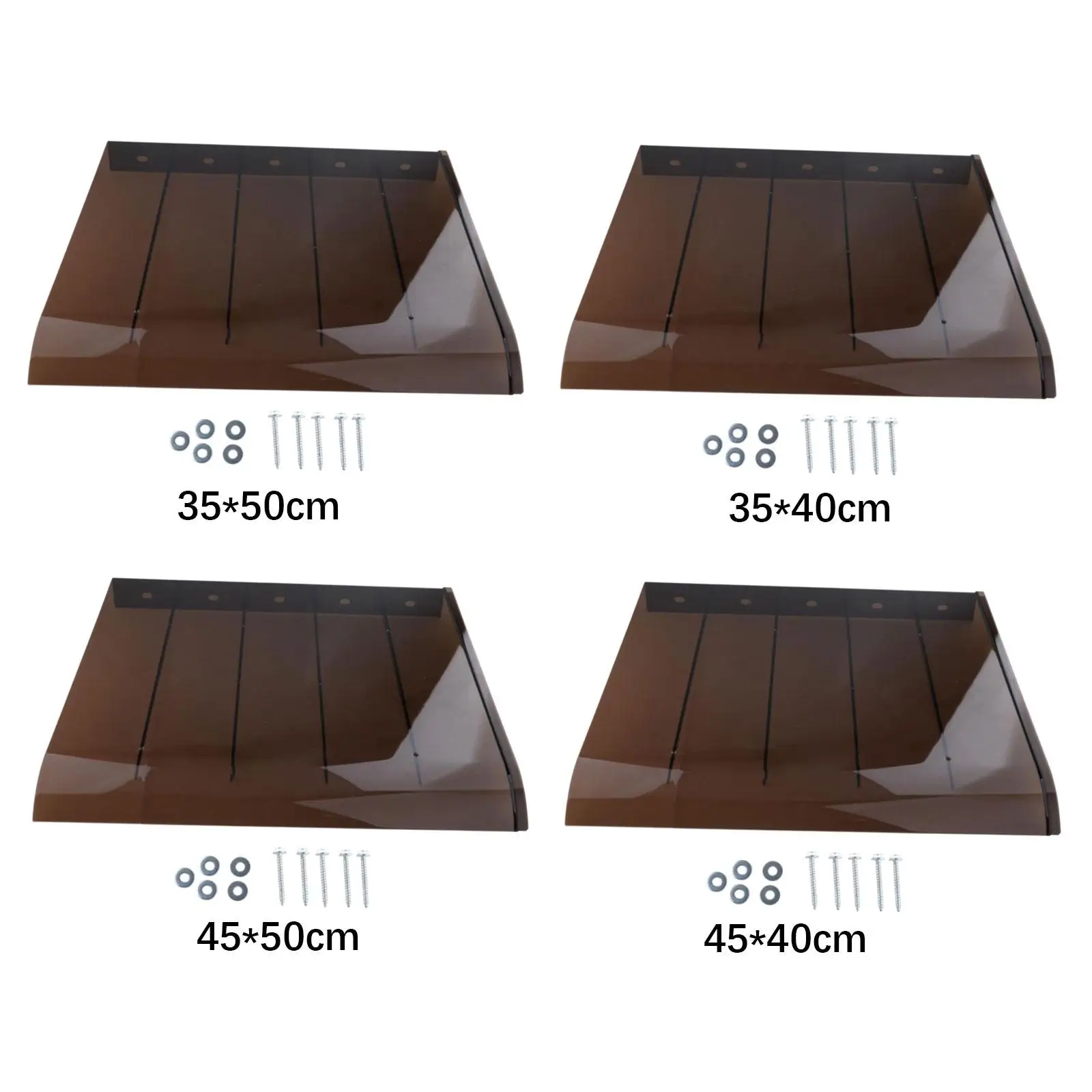 Weatherproof PC Window Awning Door Canopy for Front Door Garden Balcony Sun Rain Shelter Cover Easy Install Modern view 5