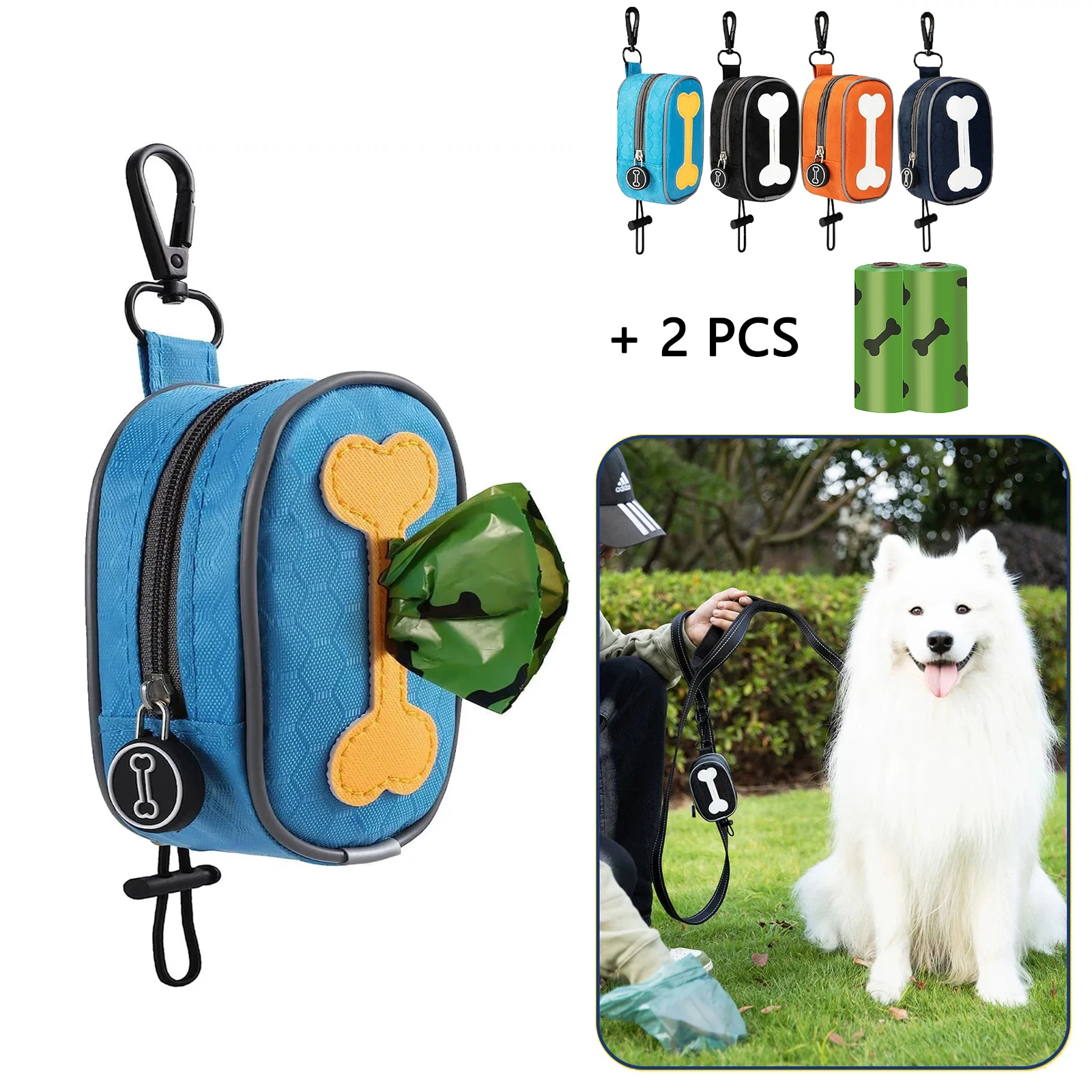 Pet Dog Poop Bag Holder Outdoor Camping Walking Portable Waste Pets Garbage Bags Organizer  Pet Cleaning Tools